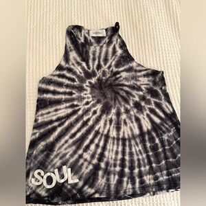 Soulcycle tie-dye tank top
